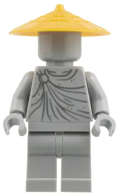 NJO1013:  Statue - Pearl Gold Conical Hat
