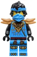 Minifigurka: NJO1036:  Nya - Dragons Rising, Tunic with Dragon Head, Hair, Wide Pearl Gold Shoulder Armor