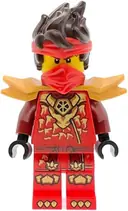 Minifigurka: NJO1046:  Kai - Dragons Rising, Tunic with Dragon Head, Hair, Wide Pearl Gold Shoulder Armor