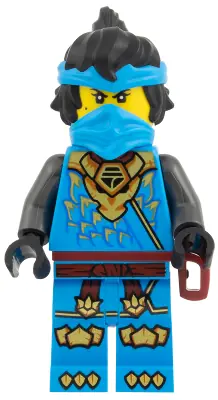 NJO1089:  Nya - Dragons Rising, Tunic with Dragon Head, Hair, Belt Scabbard