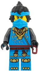 Minifigurka: NJO1089:  Nya - Dragons Rising, Tunic with Dragon Head, Hair, Belt Scabbard