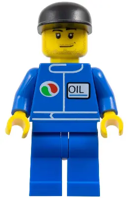OCT060:  Octan - Blue Oil, Blue Legs, Black Cap, Smirk and Stubble Beard