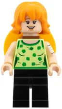 Minifigurka: OP010:  Nami - Yellowish Green Top, Straw Hat on Back
