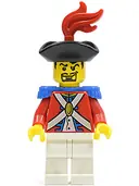 Minifigurka: PI085:  Imperial Soldier II - Officer with Red Plume