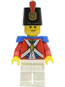 Minifigurka: PI104:  Imperial Soldier II - Shako Hat Printed, Smirk and Stubble Beard