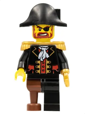 PI116:  Captain Brickbeard - Plain Bicorne Hat