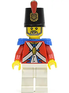 PI118:  Imperial Soldier II - Shako Hat Printed, Gray Beard