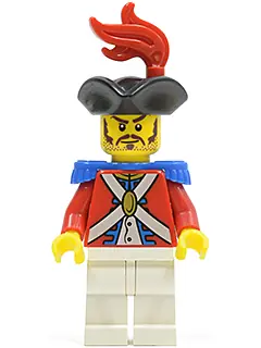 PI119:  Imperial Soldier II - Officer with Red Plume, Long Moustache