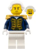 Minifigurka: PI149A:  Admiral (Head 6123702)