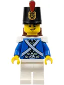 Minifigurka: PI154:  Bluecoat Soldier 3 - Lopsided Grin