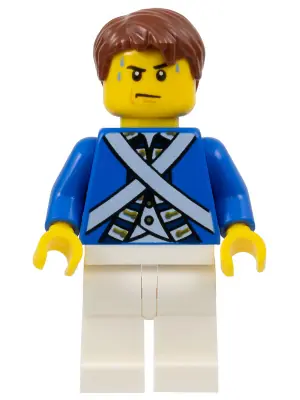PI173:  Bluecoat Soldier 5 - Sweat Drops, Reddish Brown Hair