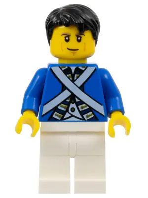 PI174:  Bluecoat Soldier 6 - Cheek Lines, Black Hair