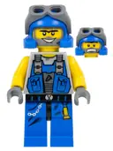 Minifigurka: PM018:  Power Miner - Duke, Bare Arms, Goggles