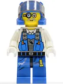 Minifigurka: PM019:  Power Miner - Brains, Visor