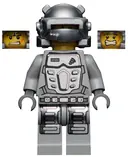 Minifigurka: PM024:  Power Miner - Rex, Gray Outfit