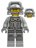 Minifigurka: PM031:  Power Miner - Duke, Gray Outfit