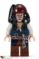 Minifigurka: POC010:  Captain Jack Sparrow - Cannibal Face