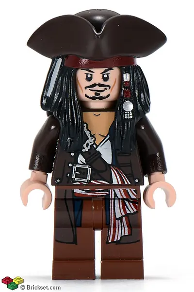 POC011:  Captain Jack Sparrow - Dark Brown Jacket, Tricorne