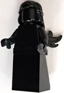 Minifigurka: POC030:  Black Pearl Figurehead - Black (Monochrome)