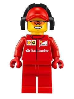 SC014:  Scuderia Ferrari Team Crew Member - Male, Orange Safety Glasses