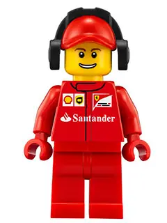 SC015:  Scuderia Ferrari Team Crew Member - Male, Thin Grin with Teeth