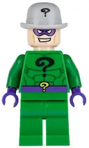 Minifigurka: SH0008:  The Riddler - Green Outfit, Light Bluish Gray Bowler Hat