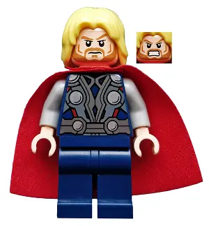 SH0018:  Thor - Starched Fabric Cape, Dark Blue Legs