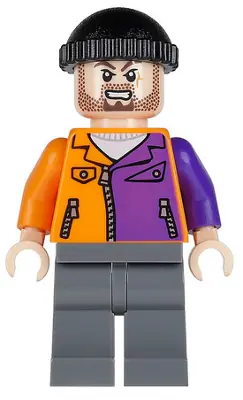 SH0021:  Two-Face's Henchman, Orange and Purple - Beard