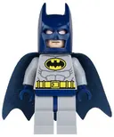 Minifigurka: SH0025:  Batman - Light Bluish Gray Suit with Yellow Belt and Crest, Dark Blue Mask and Cape (Type 1 Cowl)