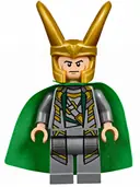 Minifigurka: SH0033A:  Loki - 3.9cm Height Starched Fabric Cape