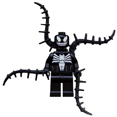 SH0055:  Venom - White Teeth Together, 4 Back Appendages Spiked