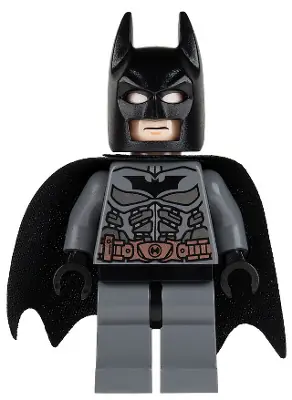 SH0064:  Batman - Dark Bluish Gray Suit with Copper Belt