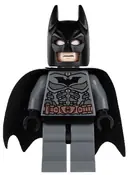 Minifigurka: SH0064:  Batman - Dark Bluish Gray Suit with Copper Belt