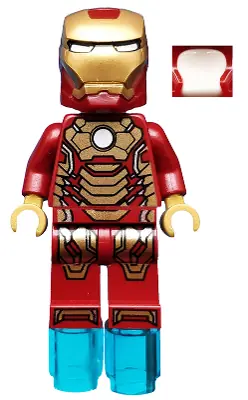 SH0072A:  Iron Man - Mark 42 Armor, White Head, Foot Repulsors