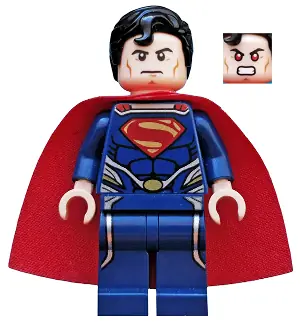 SH0077:  Superman - Dark Blue Suit, Starched Fabric Cape