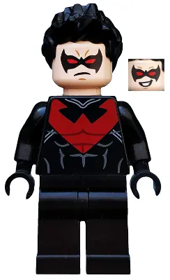 SH0085:  Nightwing - Red Eye Holes and Chest Symbol