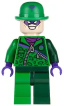 Minifigurka: SH0088:  The Riddler - Green and Dark Green Zipper Outfit