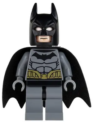 SH0089:  Batman - Dark Bluish Gray Suit, Gold Belt, Dark Bluish Gray Hands