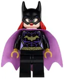 Minifigurka: SH0092:  Batgirl - Minifigure, Black Suit, Lavender Cape