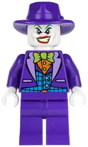 Minifigurka: SH0094:  The Joker - Medium Azure Vest, Lime Bow Tie, Dark Purple Fedora
