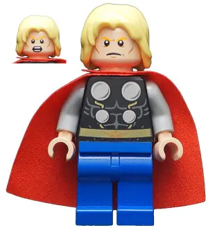 SH0098:  Thor - Starched Fabric Cape, Blue Legs