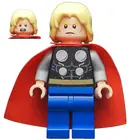 Minifigurka: SH0098:  Thor - Starched Fabric Cape, Blue Legs