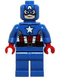 SH0106:  Captain America - Blue Suit, Red Hands, Mask
