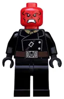 Minifigurka: SH0107:  Red Skull - Dark Brown Belt