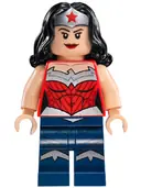 Minifigurka: SH0150:  Wonder Woman - Silver Tiara, Dark Blue Legs