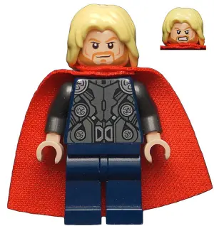 SH0170:  Thor - Spongy Cape, Dark Blue Legs