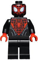 Minifigurka: SH0190:  Spider-Man (Miles Morales) - Red Webbing on Head, Red Hands