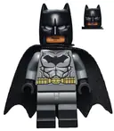 Minifigurka: SH0204:  Batman - Dark Bluish Gray Suit, Gold Belt, Black Hands, Spongy Cape, Black Boots