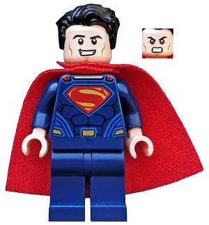 SH0219:  Superman - Dark Blue Suit, Spongy Cape, Plain Legs