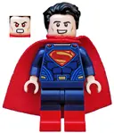 Minifigurka: SH0220:  Superman - Dark Blue Suit, Spongy Cape, Red Boots